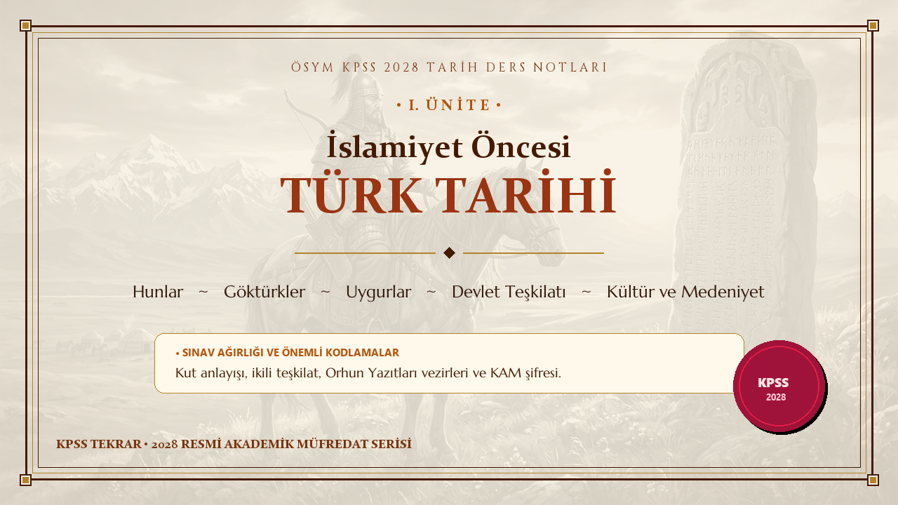 İslamiyet Öncesi Türk Tarihi