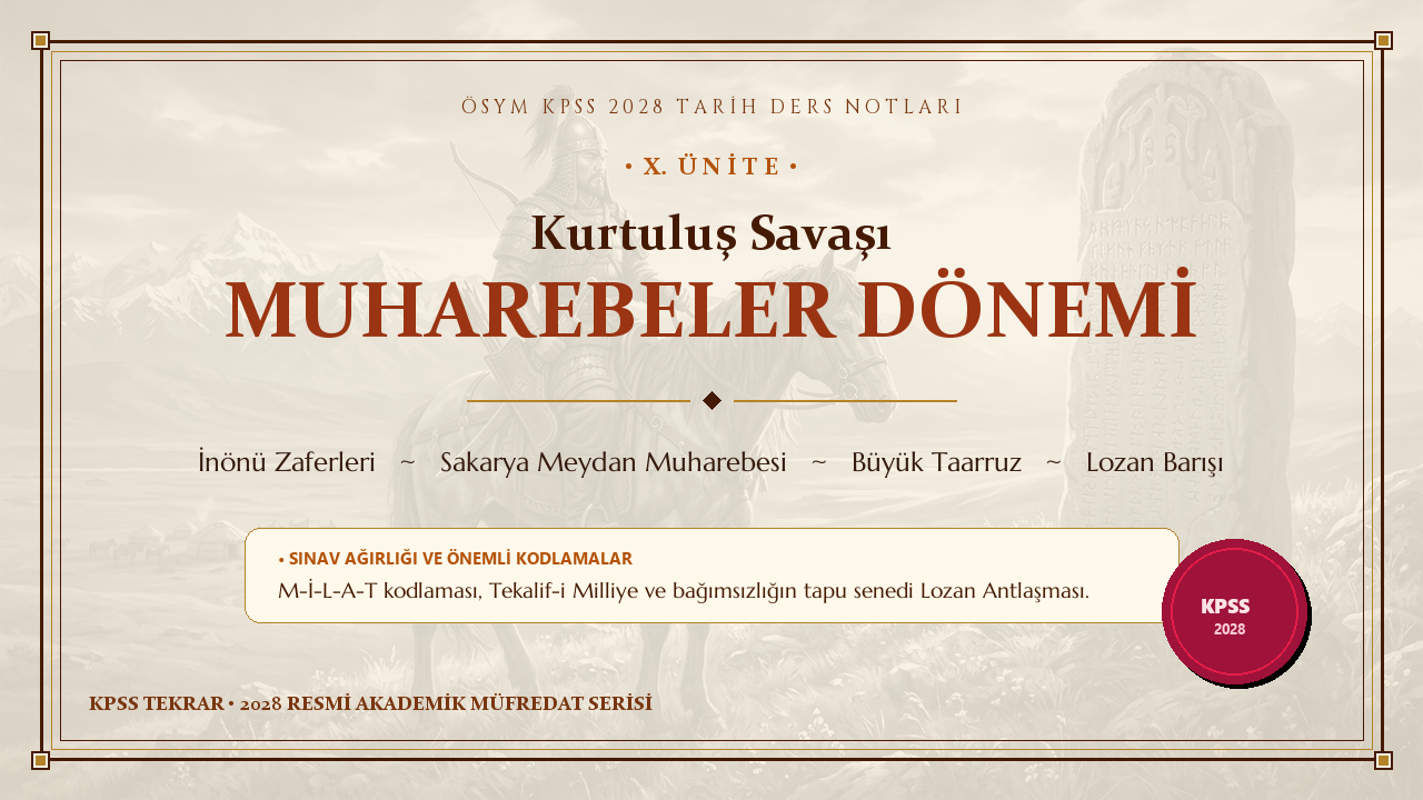 Kurtuluş Savaşı Muharebeler